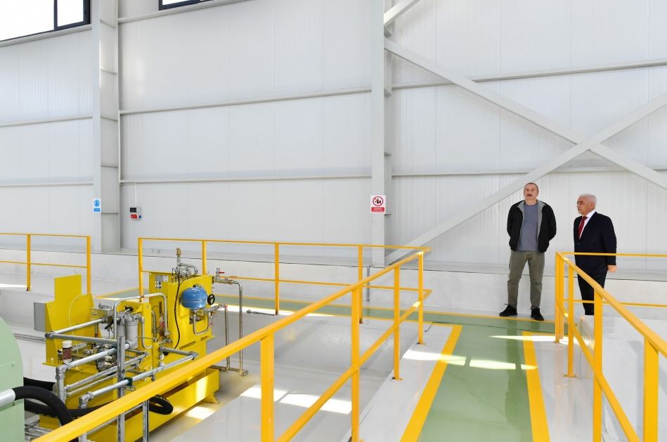 Prezident İlham Əliyev “AzərEnerji” ASC-nin “Cahangirbəyli” Su Elektrik Stansiyasının açılışında iştirak edib (FOTO/VİDEO) (YENİLƏNİB)