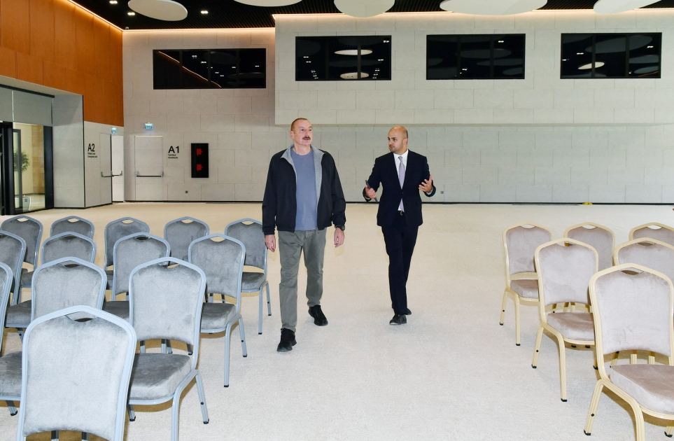 Prezident İlham Əliyev Zəngilan Konqres Mərkəzi Kompleksinin açılışını edib (FOTO) (YENİLƏNİB)