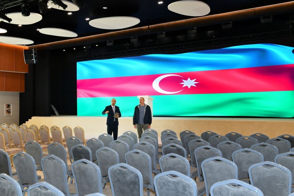 Prezident İlham Əliyev Zəngilan Konqres Mərkəzi Kompleksinin açılışını edib (FOTO) (YENİLƏNİB)