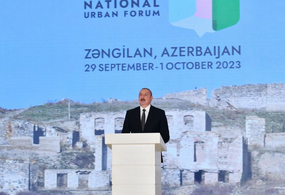 Prezident İlham Əliyev: Bizə qarşı etnik təmizləmə, işğal və ərazilərimizin məhvi həyata keçirilib