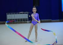 Bədii gimnastika üzrə 28-ci Bakı çempionatına start verilib (FOTO)