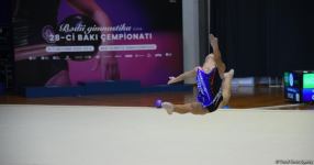 Bədii gimnastika üzrə 28-ci Bakı çempionatına start verilib (FOTO)