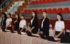 Bədii gimnastika üzrə 28-ci Bakı çempionatına start verilib (FOTO)