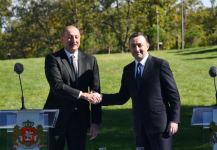 Prezident İlham Əliyev və Gürcüstanın Baş naziri mətbuata bəyanatlarla çıxış ediblər (FOTO/VİDEO) (YENİLƏNİB)