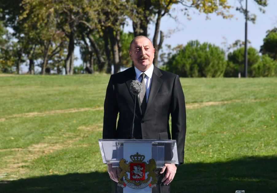 Prezident İlham Əliyev və Gürcüstanın Baş naziri mətbuata bəyanatlarla çıxış ediblər (FOTO/VİDEO) (YENİLƏNİB)
