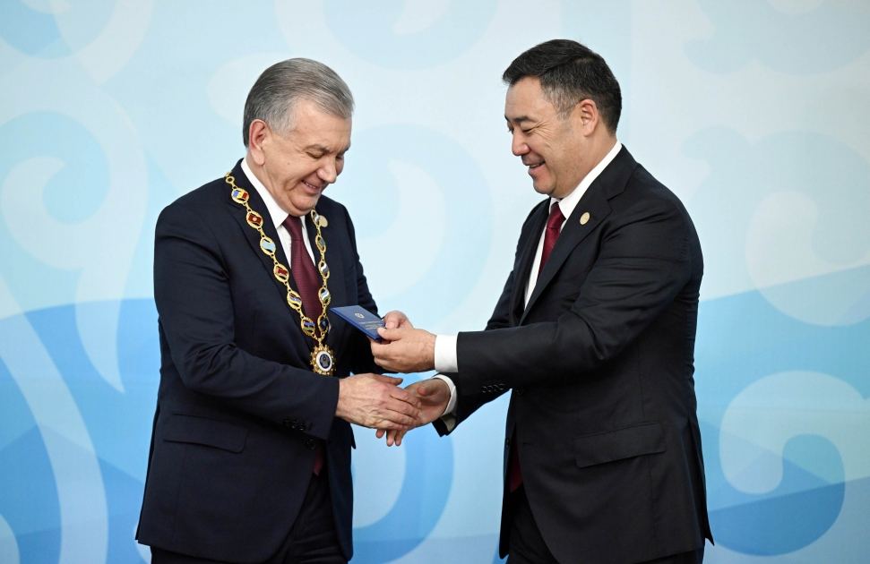 Prezident İlham Əliyev Bişkekdə Prezident Şavkat Mirziyoyevin təltifolunma mərasimində iştirak edib (YENİLƏNİB) (FOTO/VİDEO)