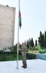 Prezident İlham Əliyev Ağdərə şəhərində Azərbaycan Respublikasının Dövlət Bayrağını ucaldıb (FOTO/VİDEO) (YENİLƏNİB)