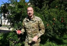 Prezident İlham Əliyev Ağdərə şəhərində Azərbaycan Respublikasının Dövlət Bayrağını ucaldıb (FOTO/VİDEO) (YENİLƏNİB)