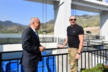 Prezident İlham Əliyev Tərtər rayonunda Suqovuşan su anbarının təmir-bərpadan sonra istifadəyə verilməsi mərasimində iştirak edib (FOTO/VİDEO) (YENİLƏNİB)