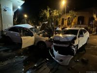 Bakıda yol qəzası baş verib, yaralananlar var (FOTO)