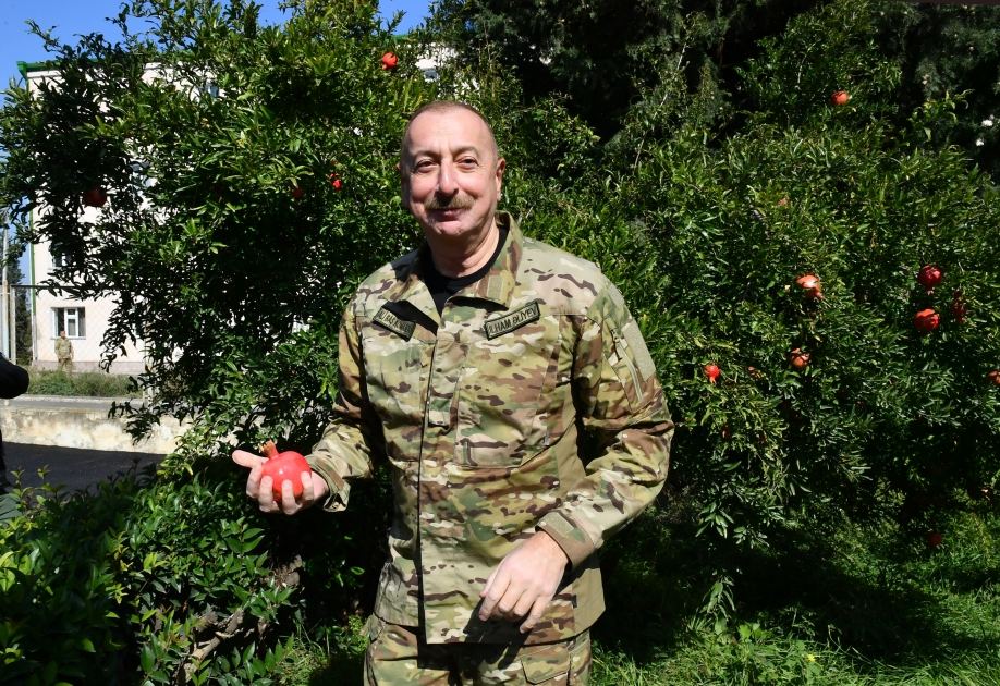 Prezident İlham Əliyev Ağdərə şəhərində Azərbaycan Respublikasının Dövlət Bayrağını ucaldıb (FOTO/VİDEO) (YENİLƏNİB)
