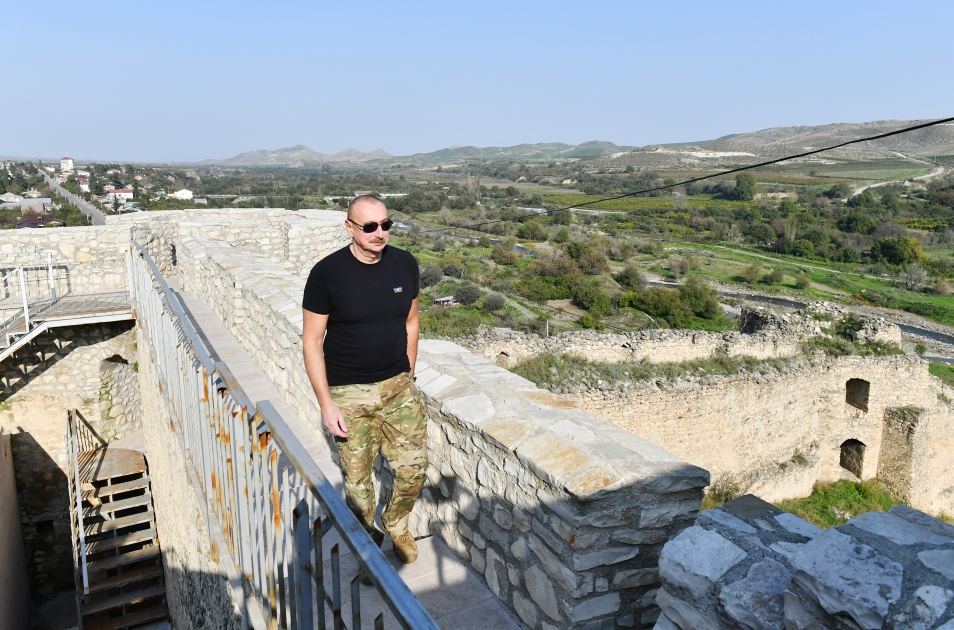 Prezident İlham Əliyev Əsgəran qalasında olub (FOTO/VİDEO)