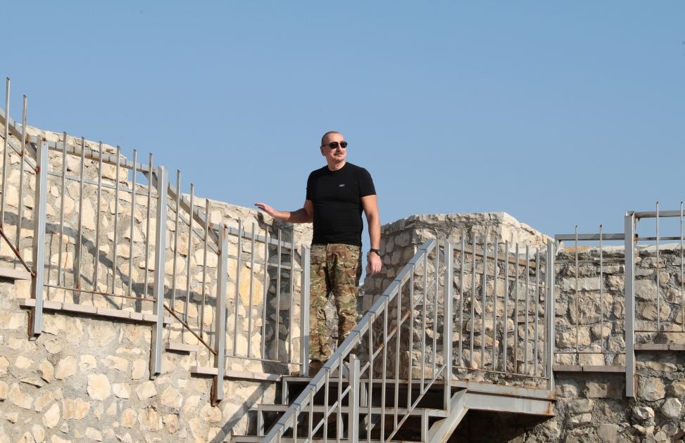 Prezident İlham Əliyev Əsgəran qalasında olub (FOTO/VİDEO)