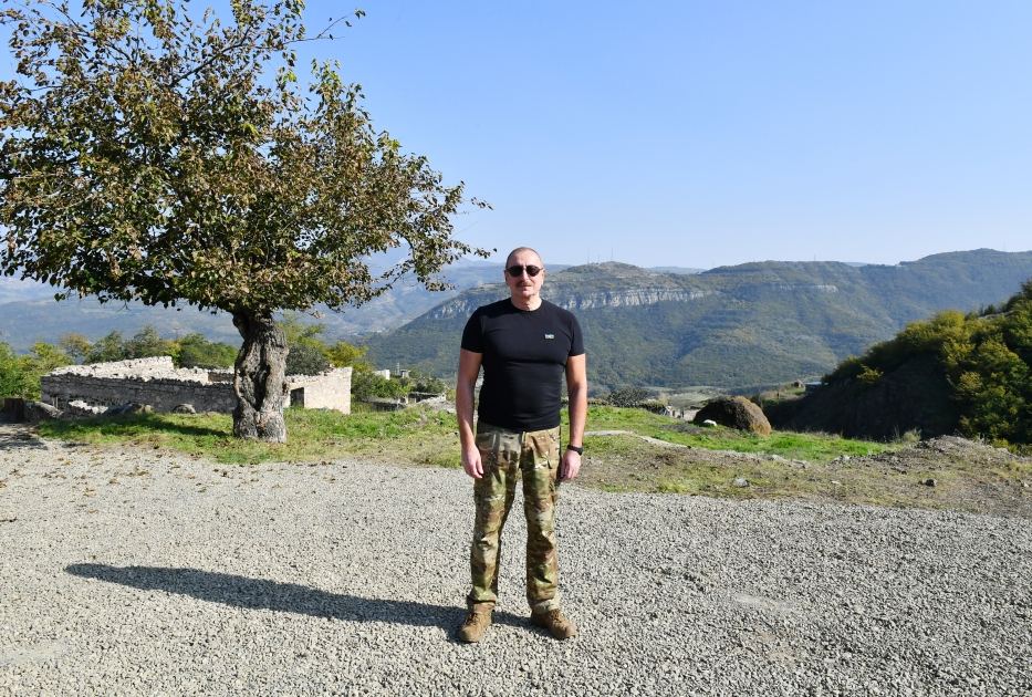 Prezident İlham Əliyev Xankəndi şəhərinin Kərkicahan qəsəbəsində olub (FOTO/VİDEO) (YENİLƏNİB)