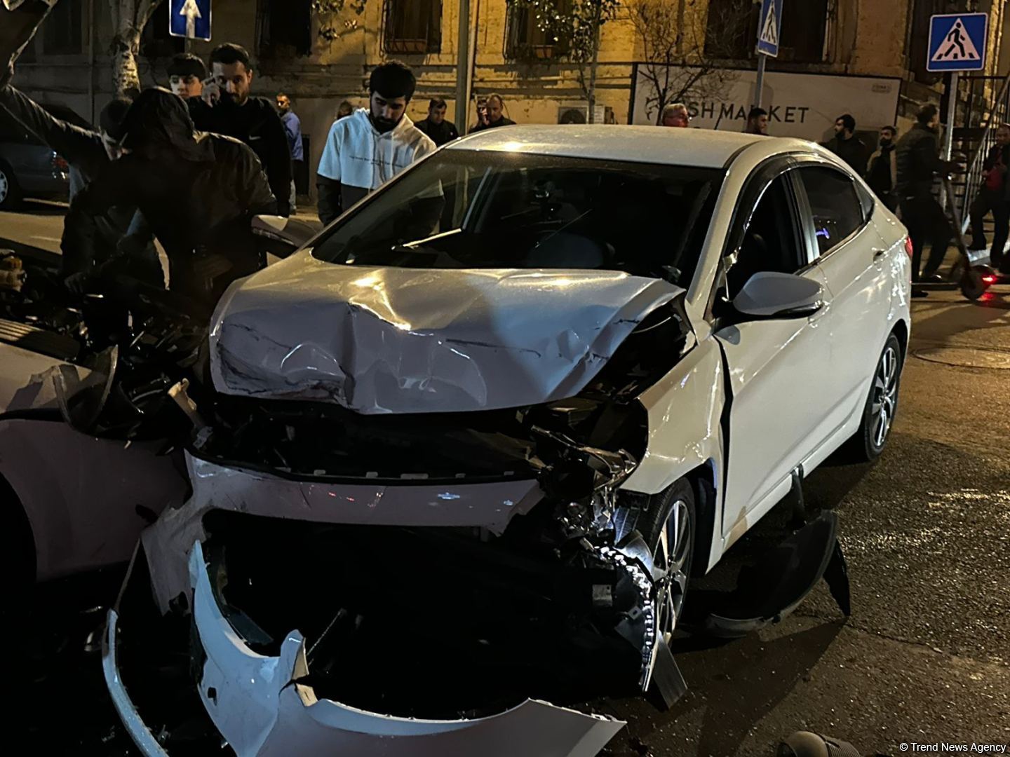 Bakıda yol qəzası baş verib, yaralananlar var (FOTO)