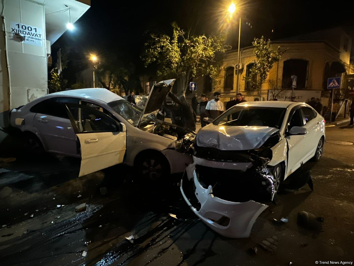 Bakıda yol qəzası baş verib, yaralananlar var (FOTO)