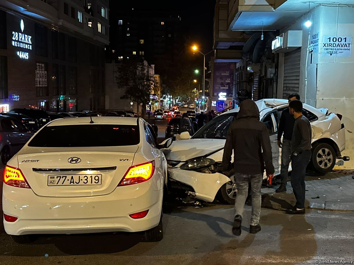 Bakıda yol qəzası baş verib, yaralananlar var (FOTO)