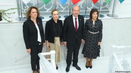 Ersin Tatar Beynəlxalq Türk Mədəniyyəti və İrsi Fondunu ziyarət edib (FOTO)