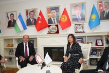 Ersin Tatar Beynəlxalq Türk Mədəniyyəti və İrsi Fondunu ziyarət edib (FOTO)