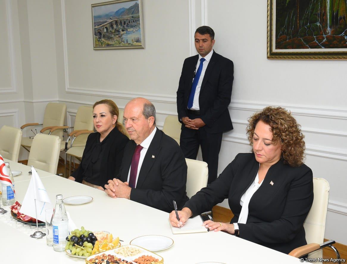 Ersin Tatar Beynəlxalq Türk Mədəniyyəti və İrsi Fondunu ziyarət edib (FOTO)