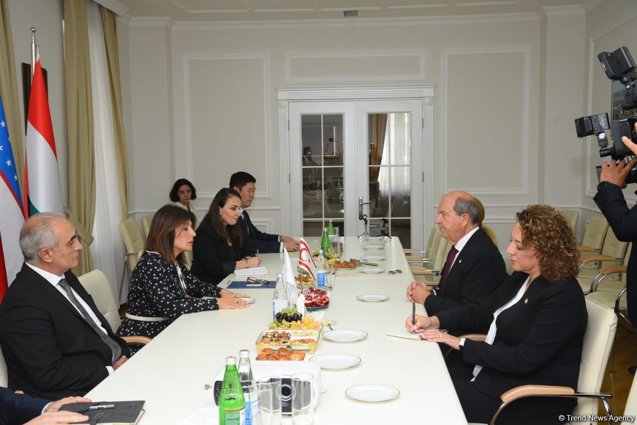 Ersin Tatar Beynəlxalq Türk Mədəniyyəti və İrsi Fondunu ziyarət edib (FOTO)