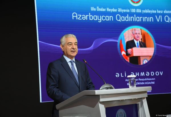 Azərbaycan qadınların elm və təhsil sahəsində inkişafı üçün lazım olan bütün şəraiti yaradıb - Əli Əhmədov