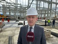 Mingəçevirdə inşa edilən yeni elektrik stansiyasında görülən işlər açıqlanıb (FOTO)