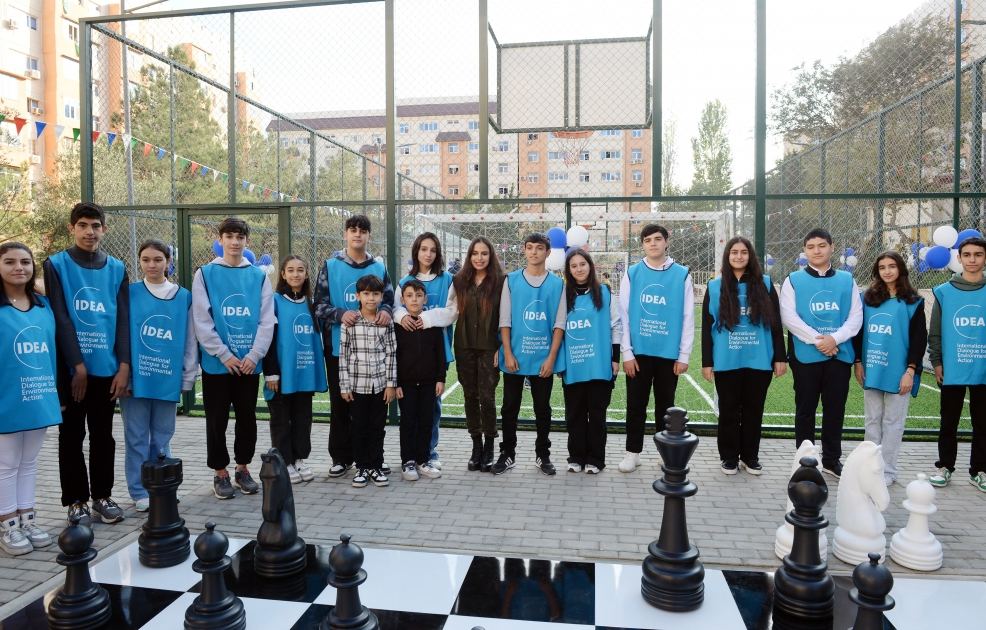 Leyla Əliyevanın iştirakı ilə növbəti “Bizim həyət”in açılışı olub (FOTO)