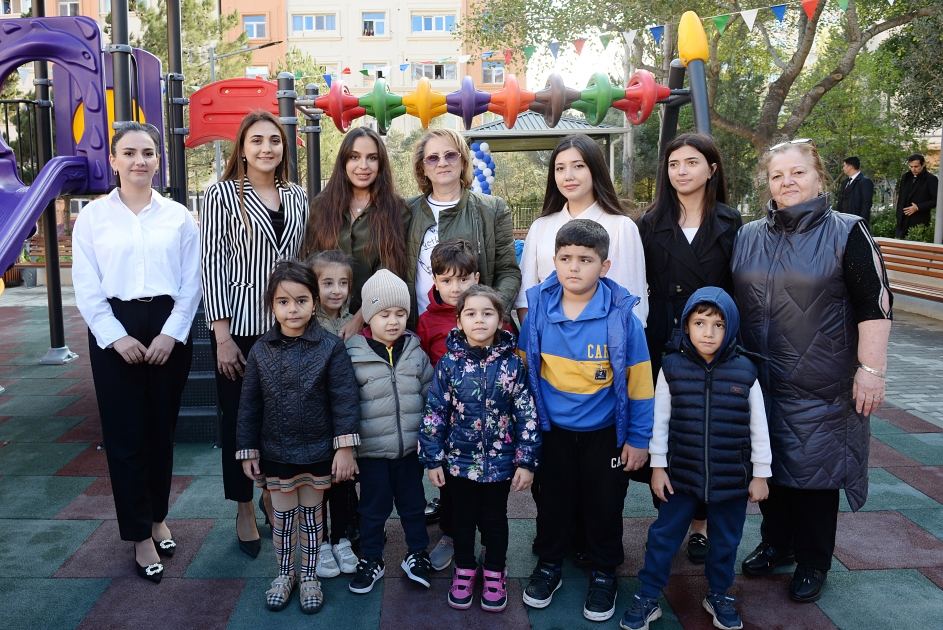 Leyla Əliyevanın iştirakı ilə növbəti “Bizim həyət”in açılışı olub (FOTO)