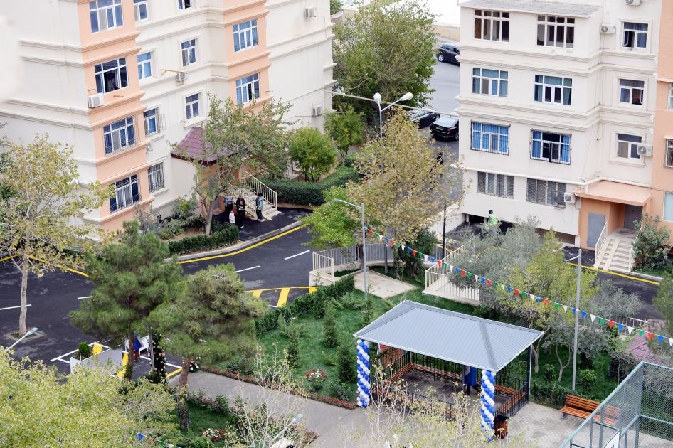 Leyla Əliyevanın iştirakı ilə növbəti “Bizim həyət”in açılışı olub (FOTO)