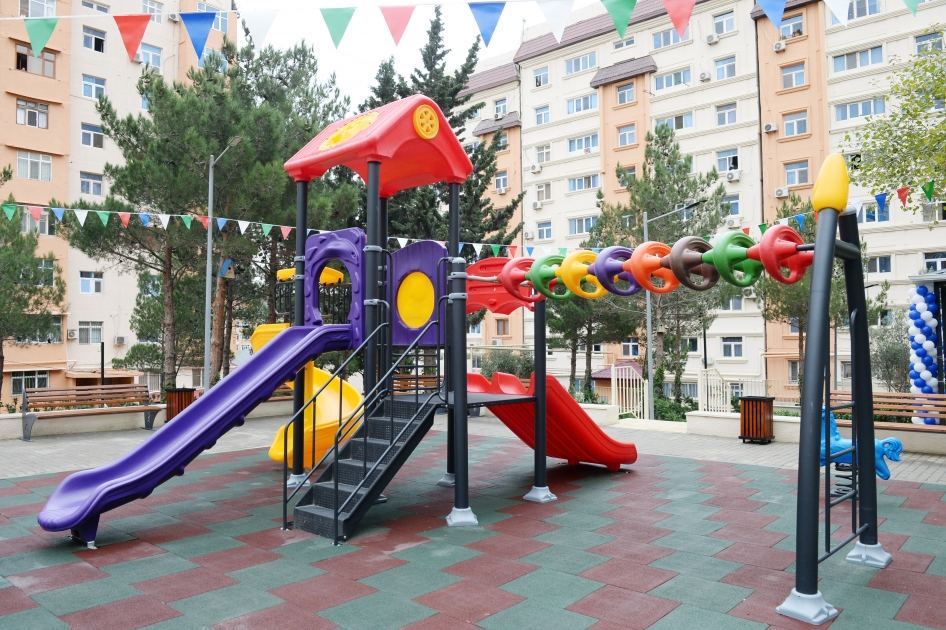 Leyla Əliyevanın iştirakı ilə növbəti “Bizim həyət”in açılışı olub (FOTO)