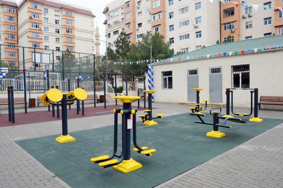 Leyla Əliyevanın iştirakı ilə növbəti “Bizim həyət”in açılışı olub (FOTO)