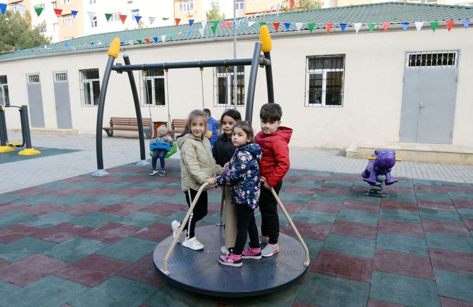 Leyla Əliyevanın iştirakı ilə növbəti “Bizim həyət”in açılışı olub (FOTO)