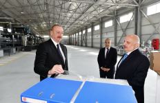 Prezident İlham Əliyev Sumqayıt Kimya Sənaye Parkında yeni müəssisələrin açılış və təməlqoyma mərasimlərində iştirak edib (FOTO/VİDEO) (YENİLƏNİB)