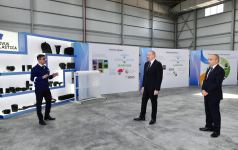 Prezident İlham Əliyev Sumqayıt Kimya Sənaye Parkında yeni müəssisələrin açılış və təməlqoyma mərasimlərində iştirak edib (FOTO/VİDEO) (YENİLƏNİB)