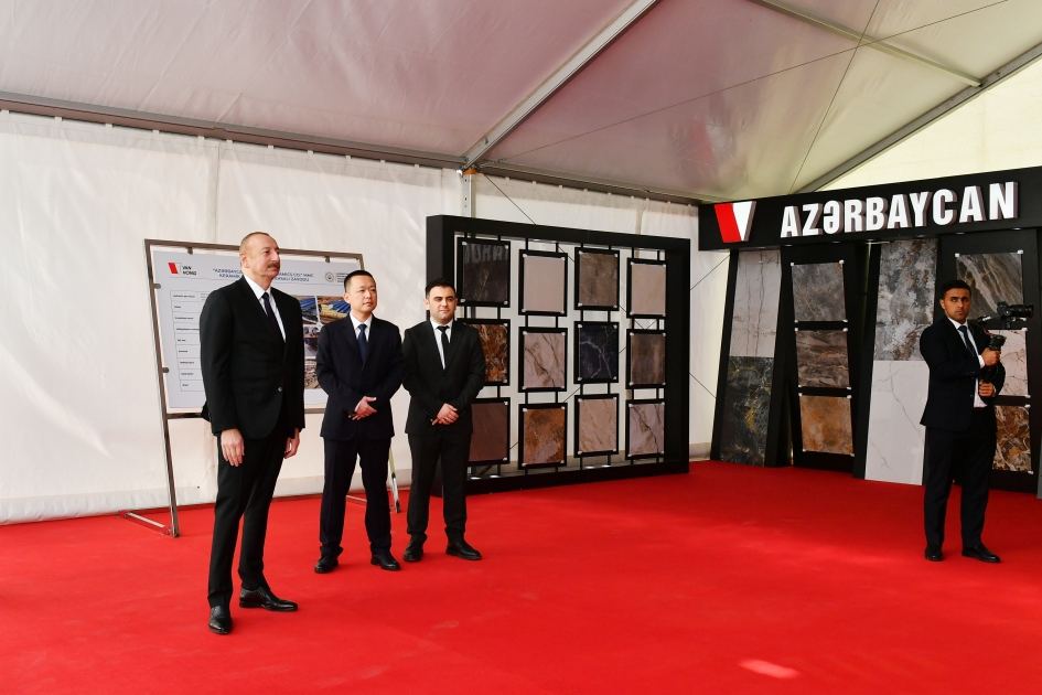 Prezident İlham Əliyev Sumqayıt Kimya Sənaye Parkında yeni müəssisələrin açılış və təməlqoyma mərasimlərində iştirak edib (FOTO/VİDEO) (YENİLƏNİB)