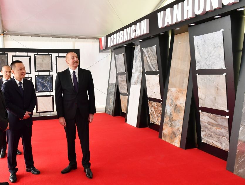 Prezident İlham Əliyev Sumqayıt Kimya Sənaye Parkında yeni müəssisələrin açılış və təməlqoyma mərasimlərində iştirak edib (FOTO/VİDEO) (YENİLƏNİB)