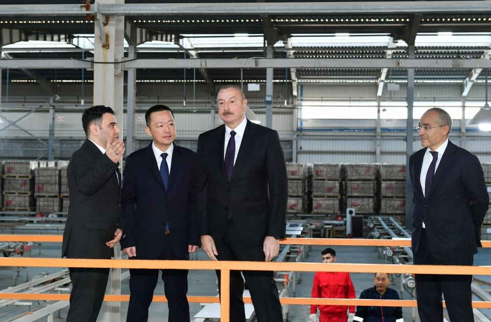 Prezident İlham Əliyev Sumqayıt Kimya Sənaye Parkında yeni müəssisələrin açılış və təməlqoyma mərasimlərində iştirak edib (FOTO/VİDEO) (YENİLƏNİB)