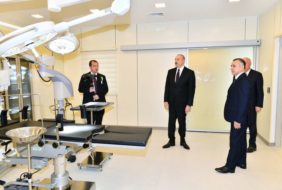 Prezident İlham Əliyev 2 saylı Sumqayıt Şəhər Xəstəxanasının yeni binasının açılışında iştirak edib  (YENİLƏNİB) (FOTO/VİDEO)