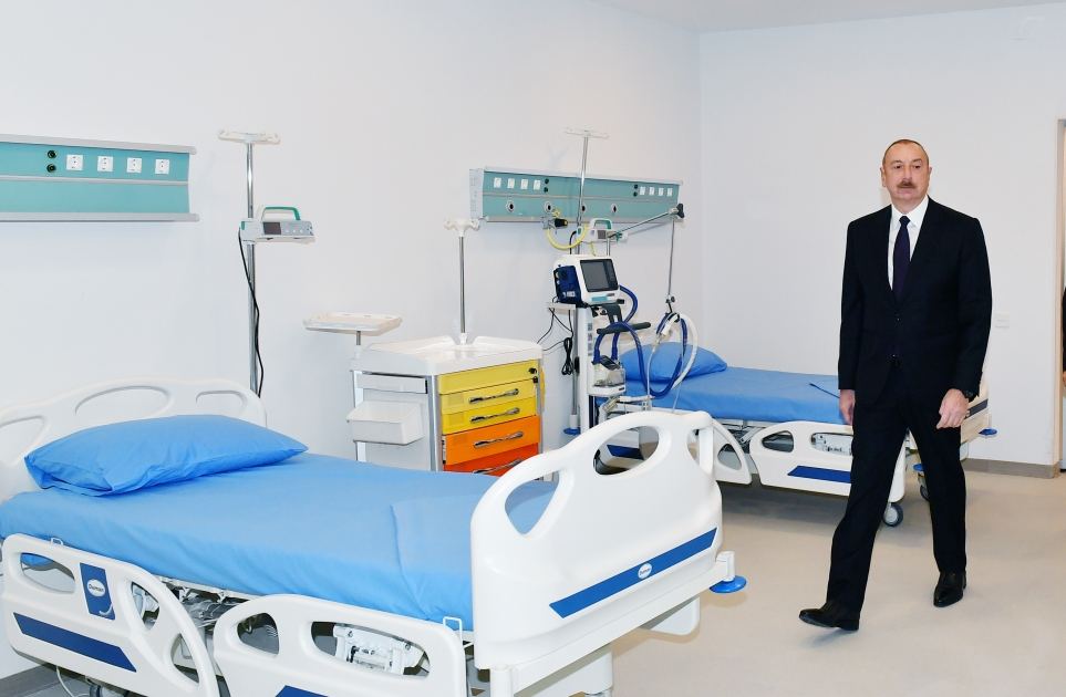 Prezident İlham Əliyev 2 saylı Sumqayıt Şəhər Xəstəxanasının yeni binasının açılışında iştirak edib  (YENİLƏNİB) (FOTO/VİDEO)
