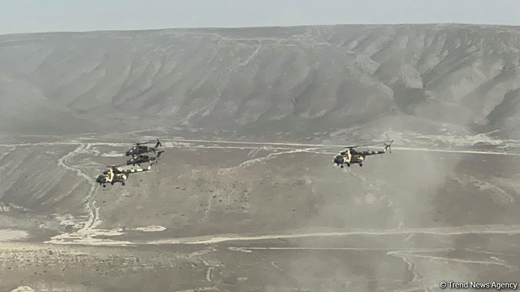 Müdafiə nazirləri Azərbaycandakı birgə taktiki təlimi izləyir (FOTO)