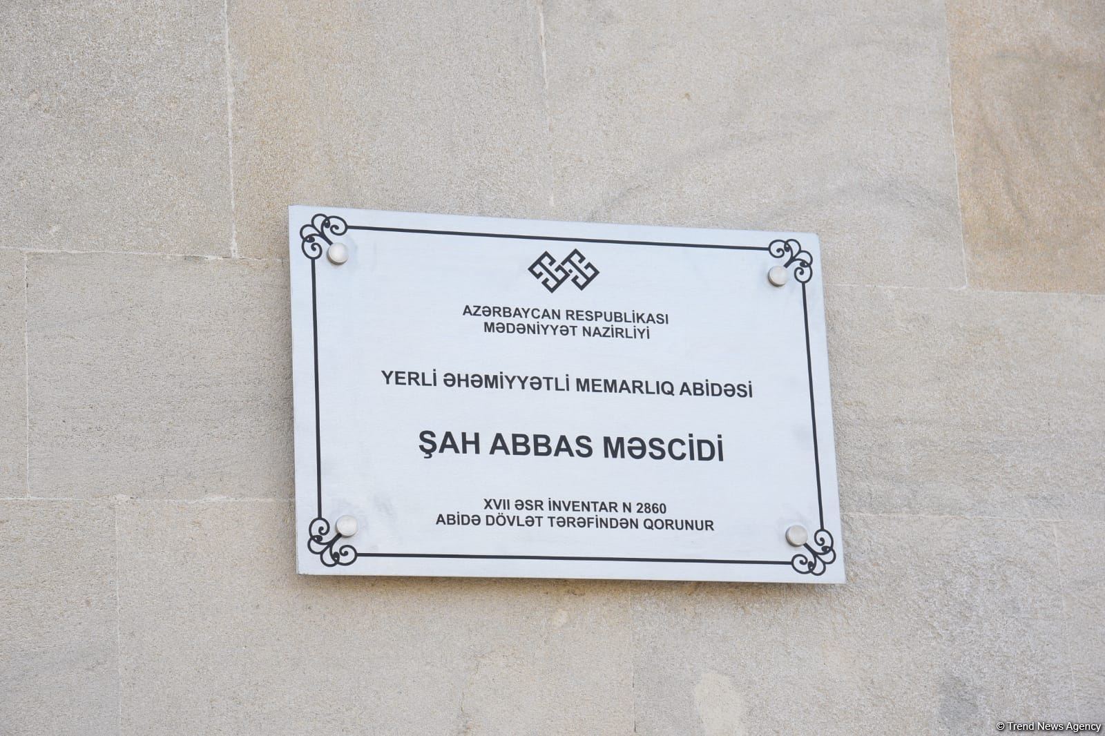 “Şah Abbas” məscidi yeni simada (FOTO)