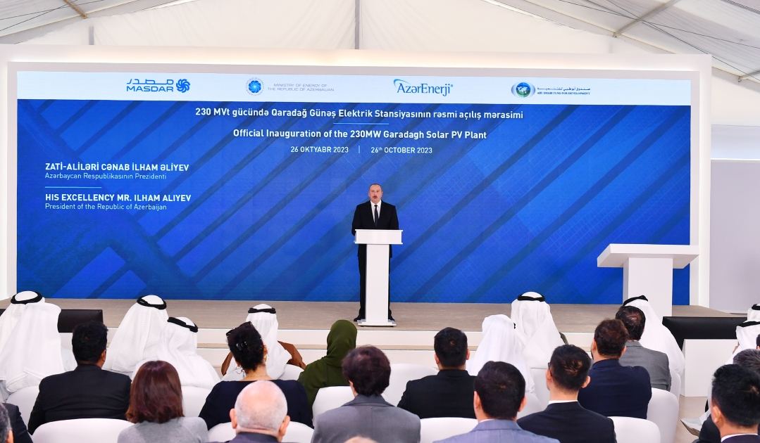 Prezident İlham Əliyev: Azərbaycan Xəzər-Avropa İttifaqı enerji dəhlizini yaratmaq üçün tərəfdaşlarla fəal işləmək niyyətindədir