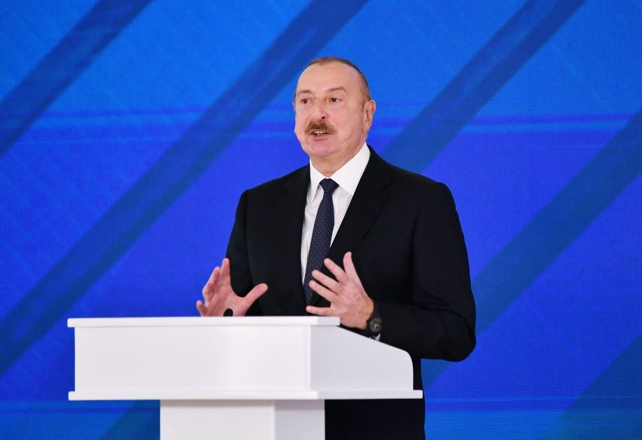 Prezident İlham Əliyev: Son geosiyasi dəyişikliklər nəticəsində Azərbaycan qazına Avropada heç vaxt olmadığı qədər daha çox ehtiyac var