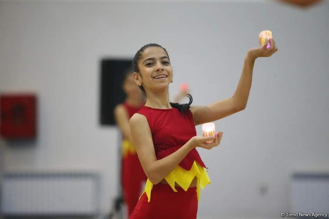 Qubada bədii gimnastika üzrə 28-ci Azərbaycan birinciliyinin təntənəli açılışı olub (FOTO)