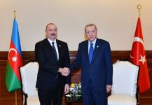 Astanada Prezident İlham Əliyevin Ərdoğan ilə görüşü olub (FOTO/VİDEO) (YENİLƏNİB)