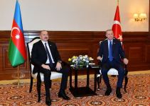 Astanada Prezident İlham Əliyevin Ərdoğan ilə görüşü olub (FOTO/VİDEO) (YENİLƏNİB)