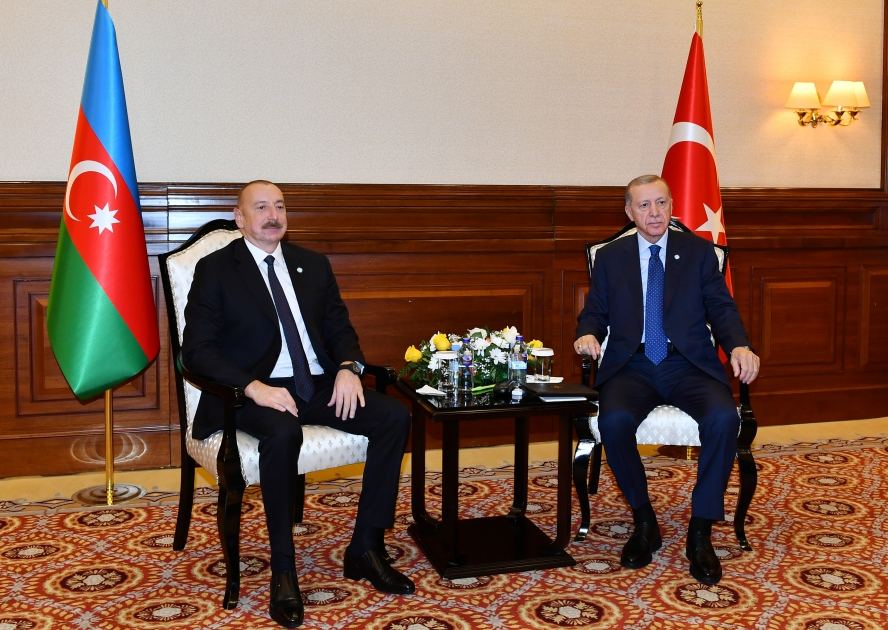 Astanada Prezident İlham Əliyevin Ərdoğan ilə görüşü olub (FOTO/VİDEO) (YENİLƏNİB)
