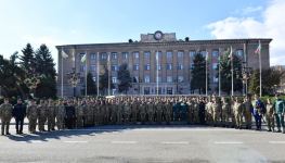 Prezident İlham Əliyev və Birinci xanım Mehriban Əliyeva Xankəndidə hərbi paradda iştirak ediblər (FOTO/VİDEO) (YENİLƏNİB)