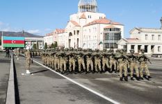 Prezident İlham Əliyev və Birinci xanım Mehriban Əliyeva Xankəndidə hərbi paradda iştirak ediblər (FOTO/VİDEO) (YENİLƏNİB)